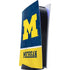 University of Michigan Jersey Split PS5 Digital Edition Console Skin